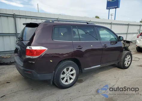 2012 Toyota Highlander Base z USA, uszkodzony, nr VIN 5TDBK3EH4CS141187
